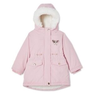 BRAND NEW toddler girl George pink long parka jacket size 2T & 3T